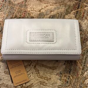 American Leather Co Light blue Women's Wallet - NWT